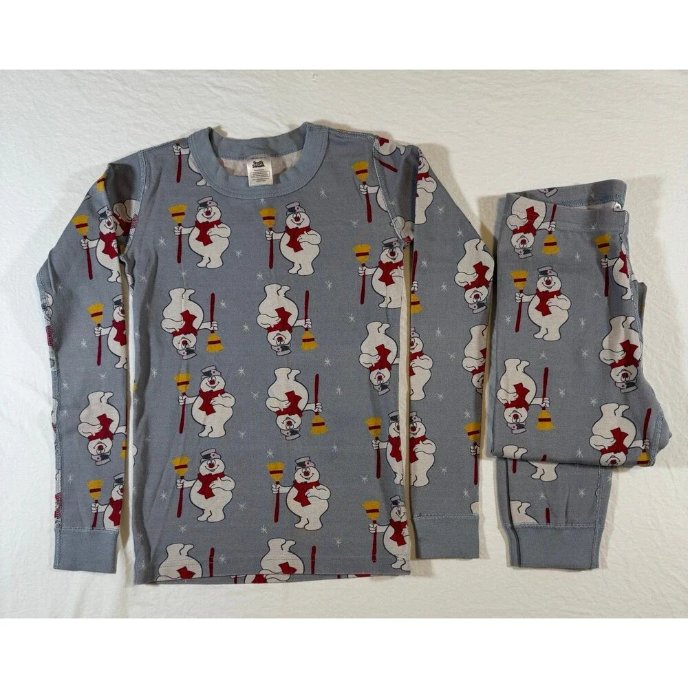 NWOT Hanna Andersson Frosty The Snowman Long John SET 140 cm / US 10